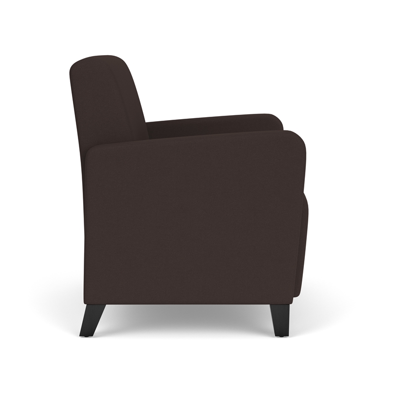 Lesro Ravenna Lounge Reception Wide Guest Chair in Brown