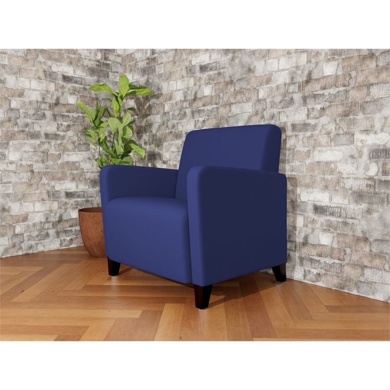 Lesro Ravenna Lounge Reception Wide Guest Chair in Blue