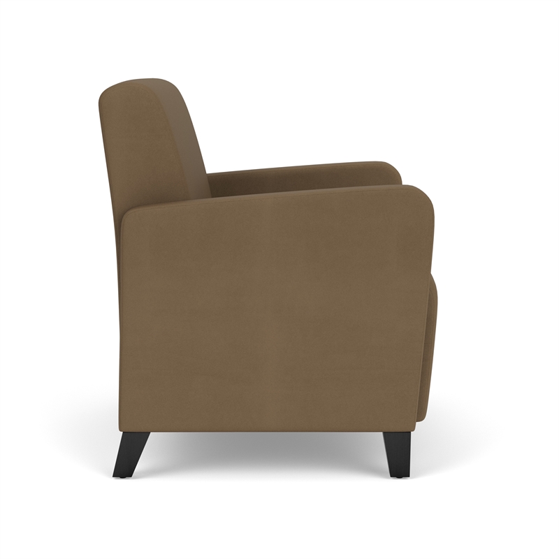 Lesro Ravenna Lounge Reception Wide Guest Chair in Brown
