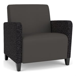 Lesro Ravenna Lounge Reception Wide Guest Chair in Gray