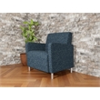 Lesro Ravenna Lounge Reception Wide Guest Chair in Blue