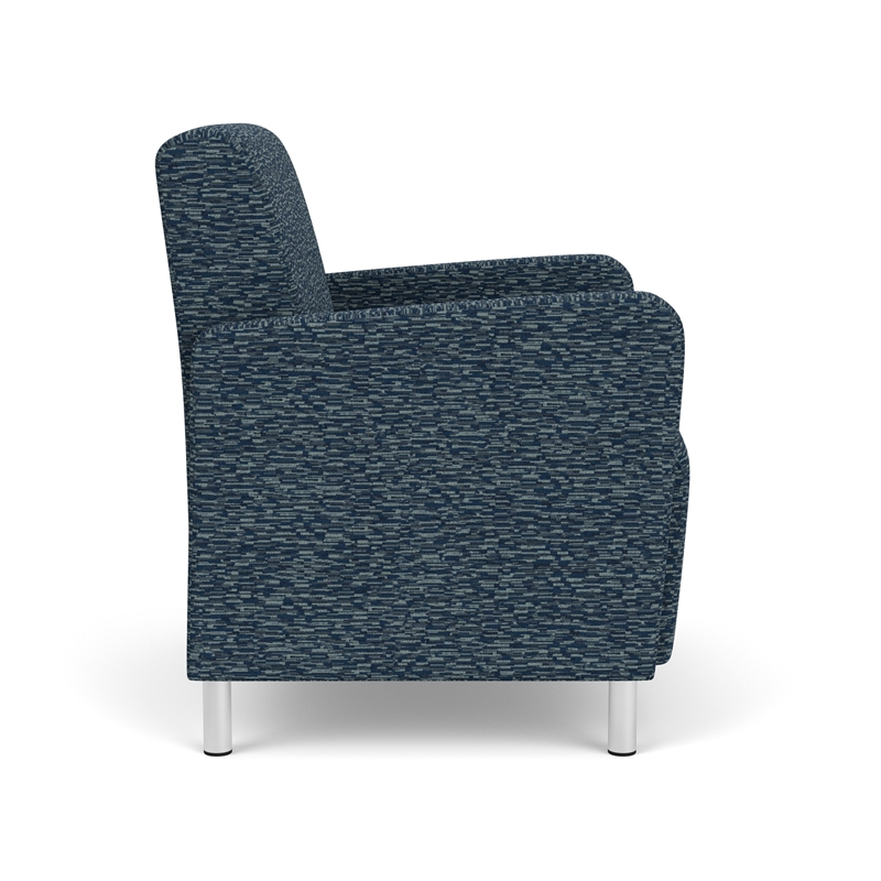 Lesro Ravenna Lounge Reception Wide Guest Chair in Blue
