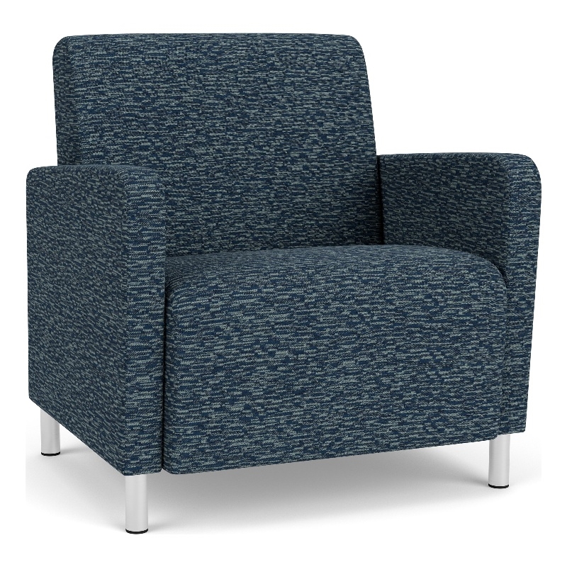 Lesro Ravenna Lounge Reception Wide Guest Chair in Blue