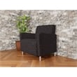 Lesro Ravenna Lounge Reception Wide Guest Chair in Black