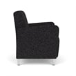 Lesro Ravenna Lounge Reception Wide Guest Chair in Black