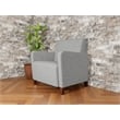 Lesro Ravenna Lounge Reception Wide Guest Chair in Gray
