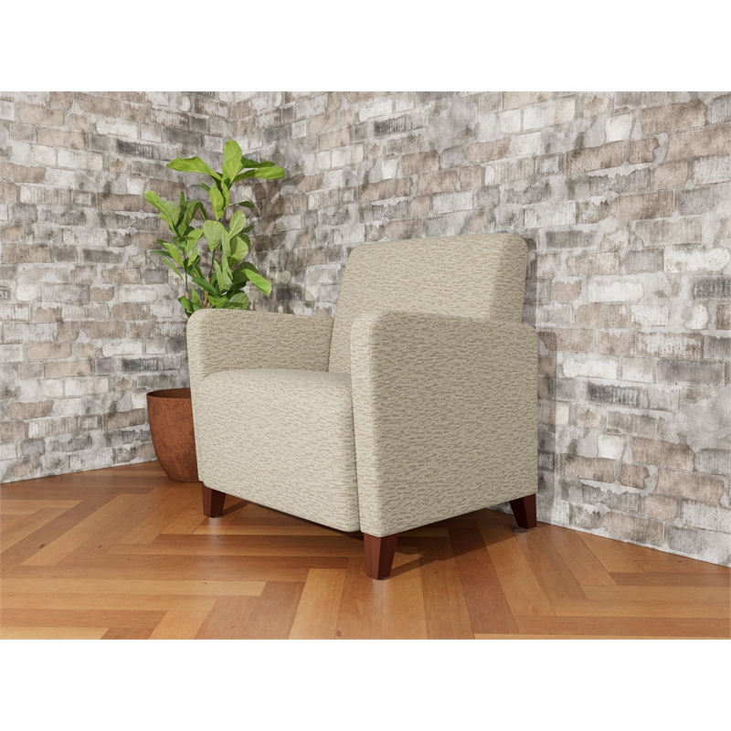 Lesro Ravenna Lounge Reception Wide Guest Chair in Beige