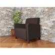 Lesro Ravenna Lounge Reception Wide Guest Chair in Brown