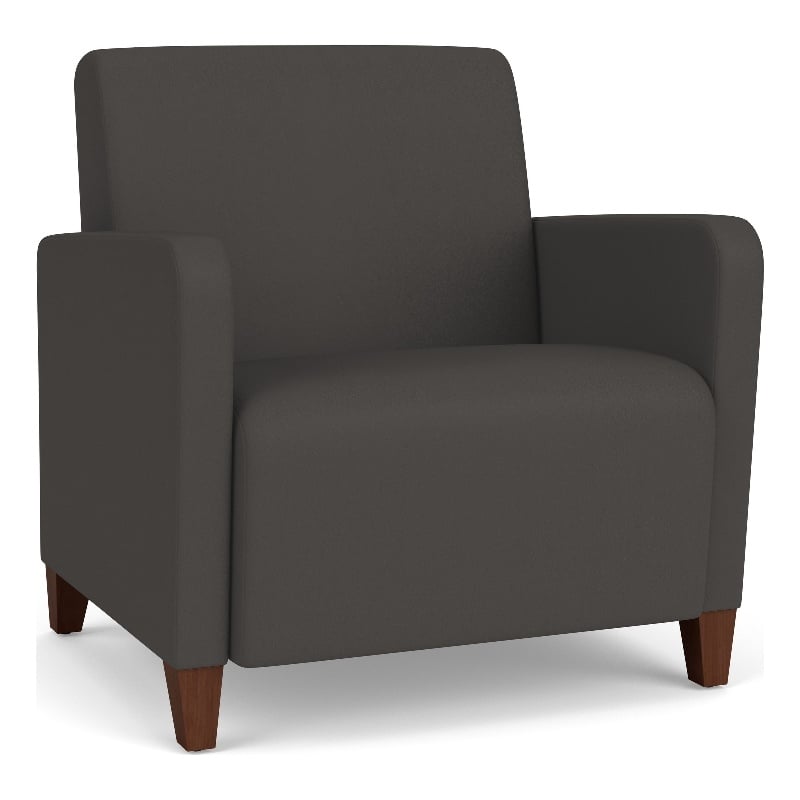 Lesro Ravenna Lounge Reception Wide Guest Chair in Gray