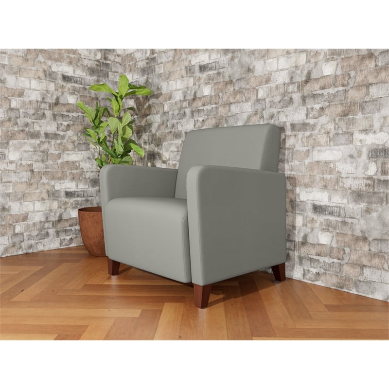 Lesro Ravenna Lounge Reception Wide Guest Chair in Gray
