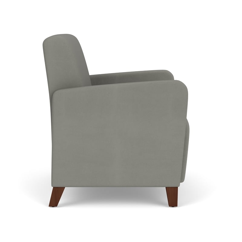 Lesro Ravenna Lounge Reception Wide Guest Chair in Gray