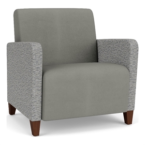 Lesro Ravenna Lounge Reception Wide Guest Chair in Gray
