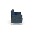 Lesro Ravenna Lounge Reception 3 Seat Tandem Seating No Center Arms in Blue