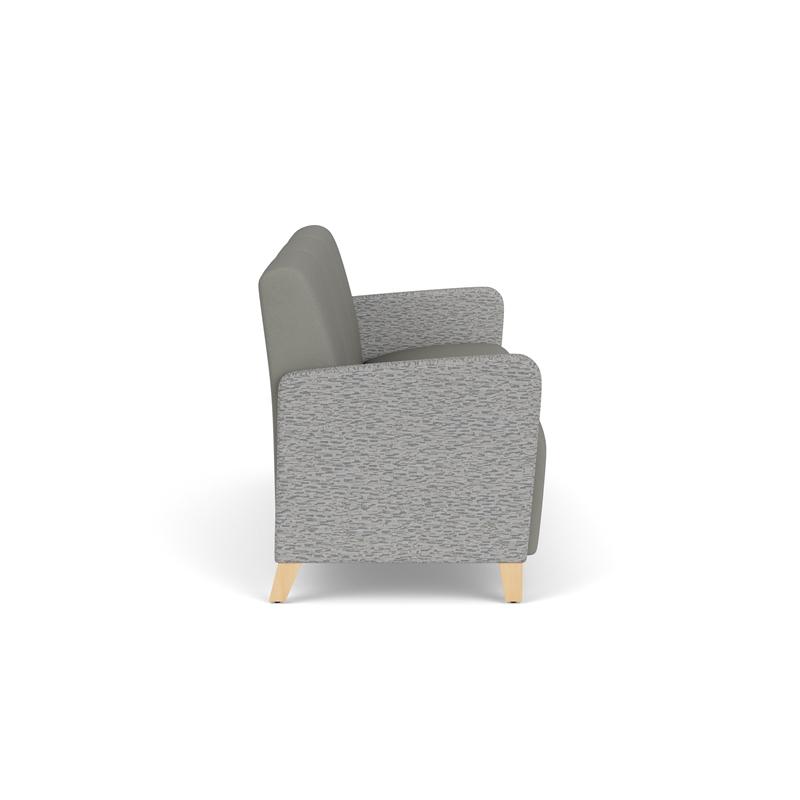 Lesro Ravenna Lounge Reception 3 Seat Tandem Seating No Center Arms in Gray