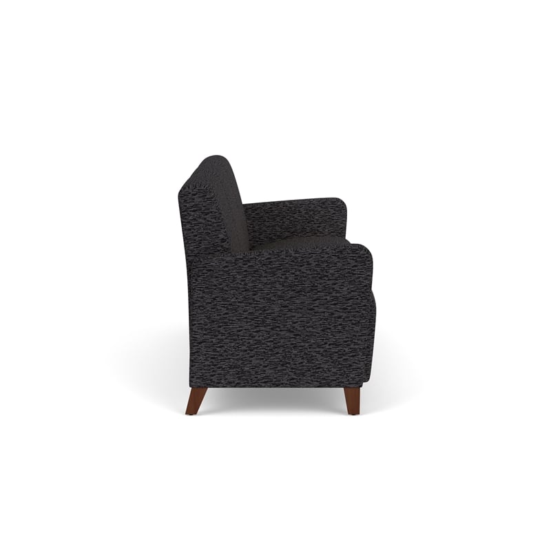 Lesro Ravenna Lounge Reception 3 Seat Tandem Seating No Center Arms in Black