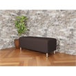 Lesro Ravenna Lounge Reception Loveseat Bench in Brown
