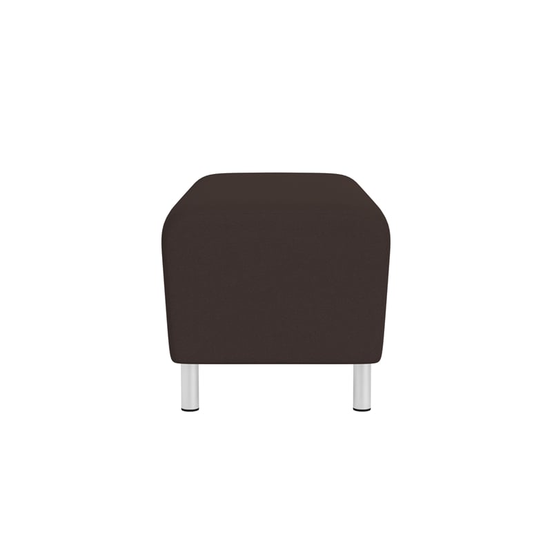 Lesro Ravenna Lounge Reception Loveseat Bench in Brown
