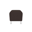 Lesro Ravenna Lounge Reception Loveseat Bench in Brown