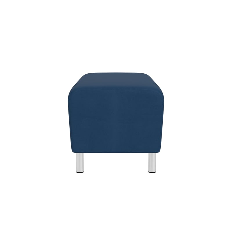 Lesro Ravenna Lounge Reception Loveseat Bench in Blue