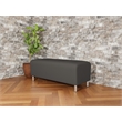 Lesro Ravenna Lounge Reception Loveseat Bench in Gray