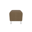 Lesro Ravenna Lounge Reception Loveseat Bench in Brown