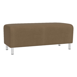 Lesro Ravenna Lounge Reception Loveseat Bench in Brown