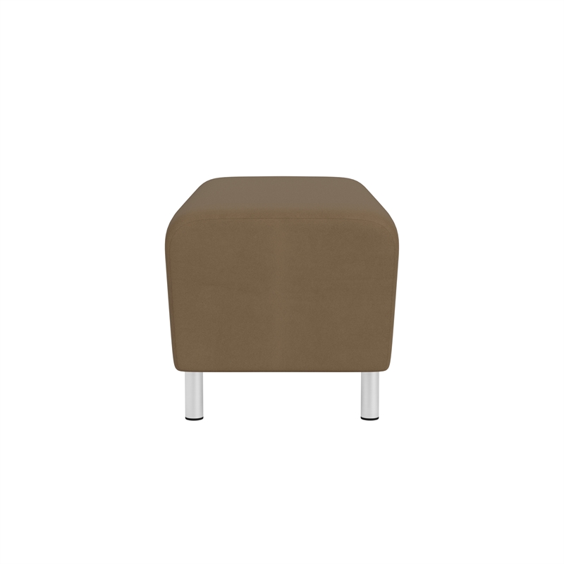 Lesro Ravenna Lounge Reception Loveseat Bench in Brown