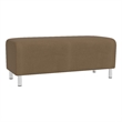 Lesro Ravenna Lounge Reception Loveseat Bench in Brown