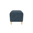 Lesro Ravenna Lounge Reception Loveseat Bench in Blue