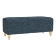 Lesro Ravenna Lounge Reception Loveseat Bench in Blue