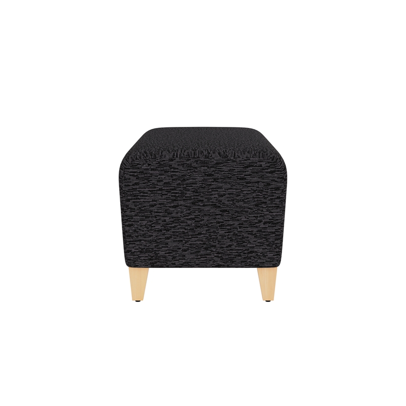 Lesro Ravenna Lounge Reception Loveseat Bench in Black
