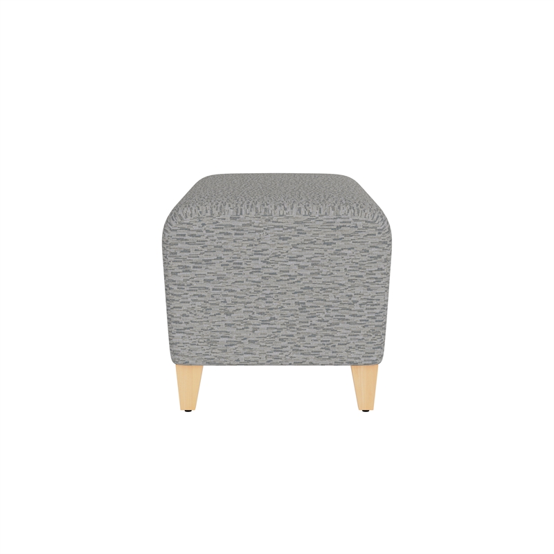 Lesro Ravenna Lounge Reception Loveseat Bench in Gray