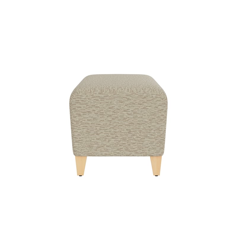 Lesro Ravenna Lounge Reception Loveseat Bench in Beige
