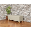 Lesro Ravenna Lounge Reception Loveseat Bench in Beige