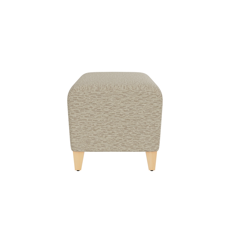 Lesro Ravenna Lounge Reception Loveseat Bench in Beige