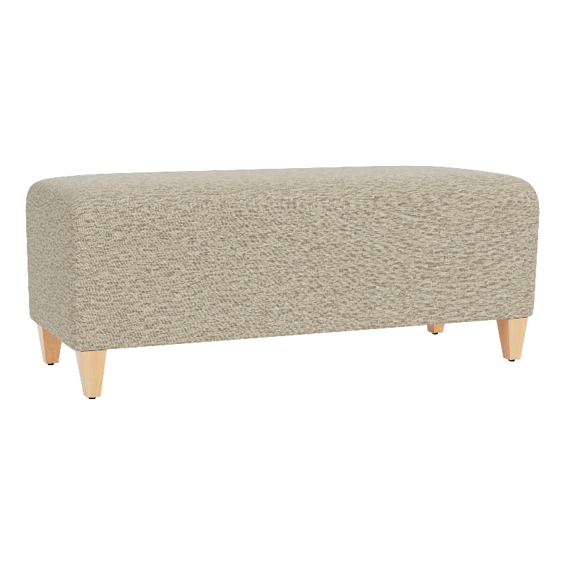 Lesro Ravenna Lounge Reception Loveseat Bench in Beige