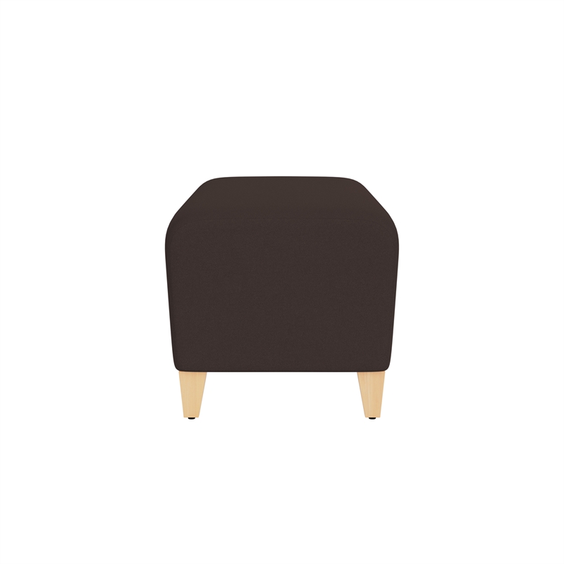 Lesro Ravenna Lounge Reception Loveseat Bench in Brown