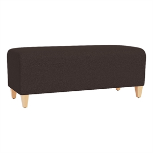 Lesro Ravenna Lounge Reception Loveseat Bench in Brown
