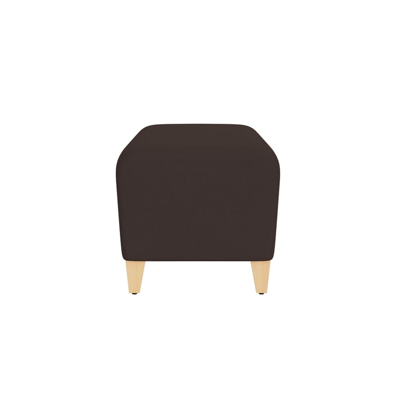 Lesro Ravenna Lounge Reception Loveseat Bench in Brown