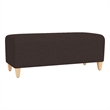 Lesro Ravenna Lounge Reception Loveseat Bench in Brown