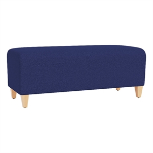 Lesro Ravenna Lounge Reception Loveseat Bench in Blue