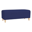 Lesro Ravenna Lounge Reception Loveseat Bench in Blue