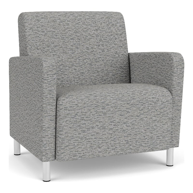 Lesro Ravenna Lounge Reception Wide Guest Chair in Gray