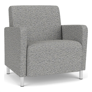 Lesro Ravenna Lounge Reception Wide Guest Chair in Gray