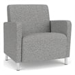 Lesro Ravenna Lounge Reception Wide Guest Chair in Gray