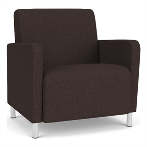 Lesro Ravenna Lounge Reception Wide Guest Chair in Brown