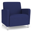 Lesro Ravenna Lounge Reception Wide Guest Chair in Blue