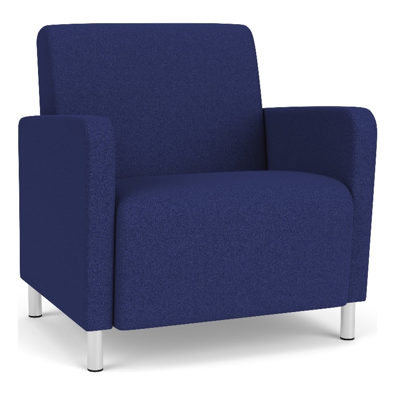 Lesro Ravenna Lounge Reception Wide Guest Chair in Blue