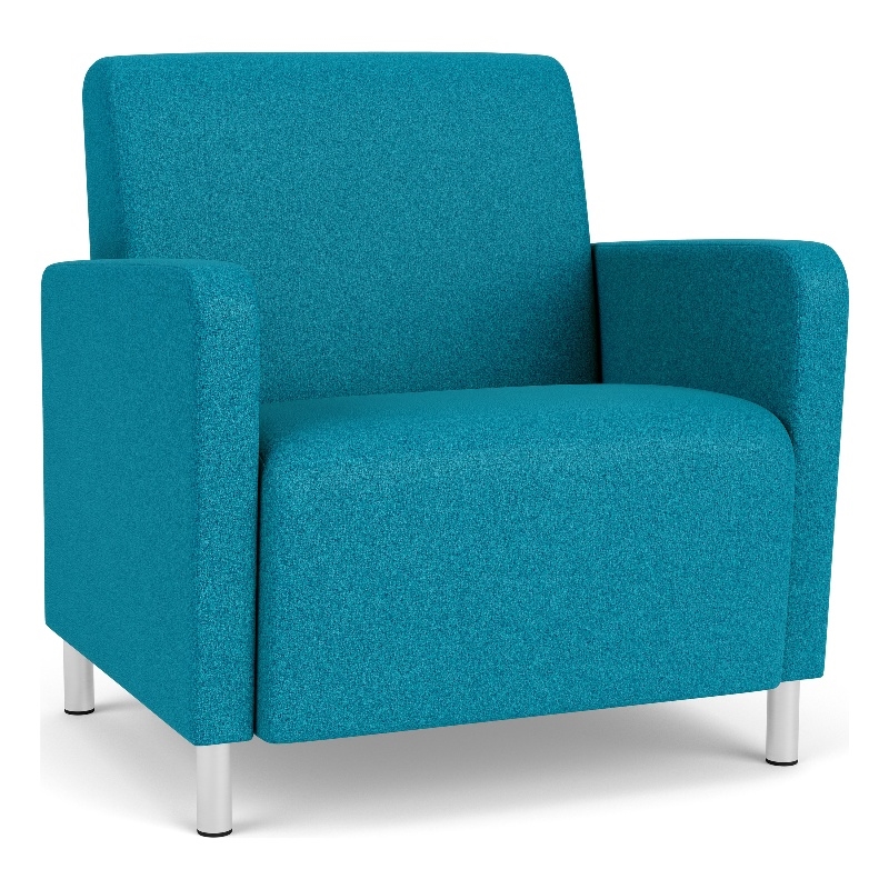 Lesro Ravenna Lounge Reception Wide Guest Chair in Teal