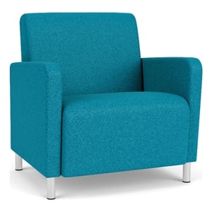 Lesro Ravenna Lounge Reception Wide Guest Chair in Teal
